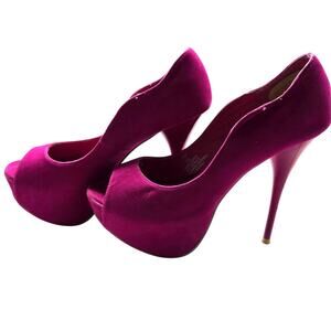 Charles Albert Women's 8.5 Platform Pumps Pink Shoes 5.5  High Heel Stiletto